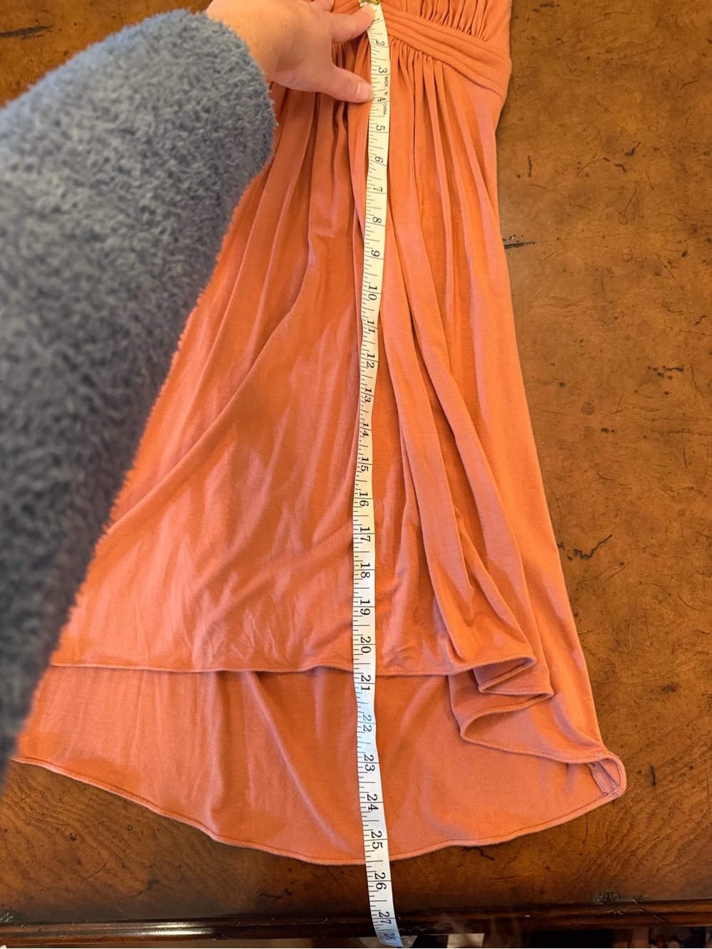 Sky brand Peach Chain-Back high low dress - Picture 7 of 7